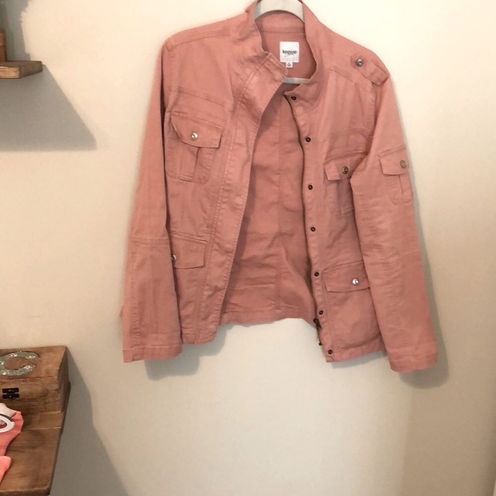 Blush pink Kensie lightweight jacket